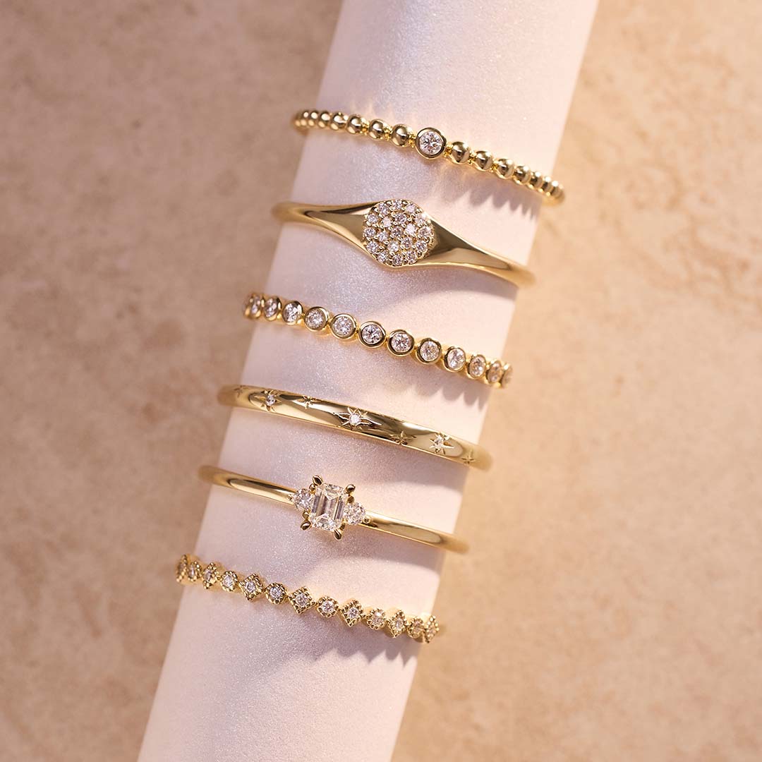 Diamond Bubble Ring